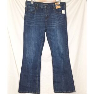 NEW 18 Long Aeropostale Seriously Stretchy Low Rise Boot Dark Jeans Aero NWT 18T